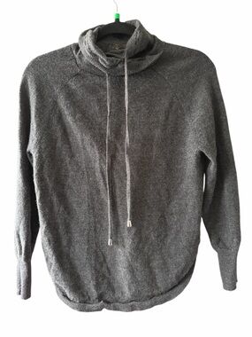 100% marino wool Grey Cowl Neck Pullover Sweater size small